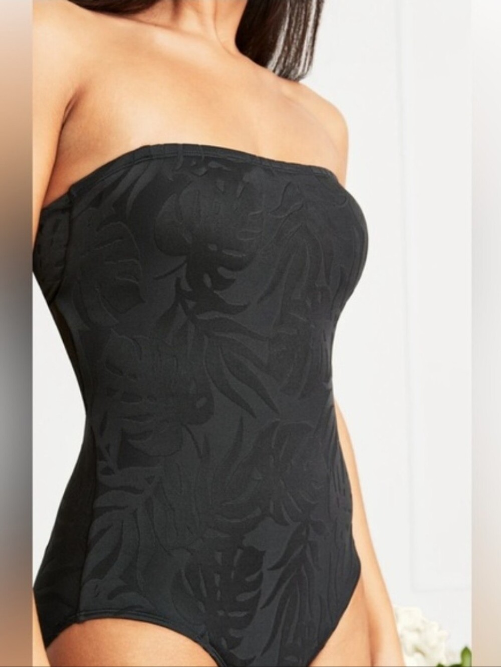 NWT Hermoza Swim LEONOR ONE-PIECE SWIMSUIT BLACK Size 14 - Picture 2 of 16